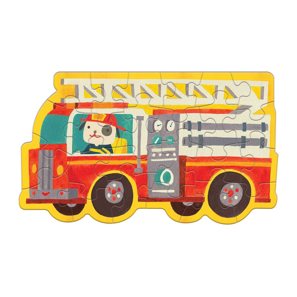 Firetruck Shaped Mini Puzzle