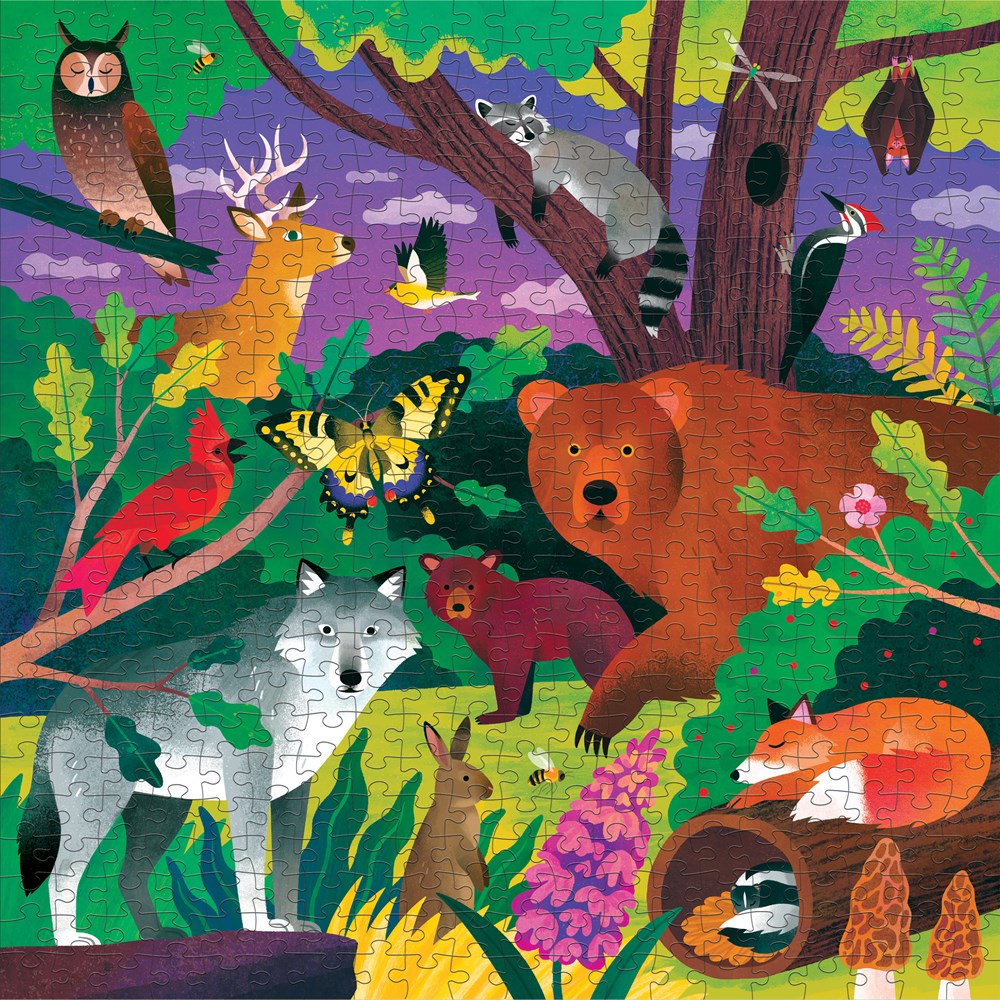 Forest Illuminated 500 Piece Glow in the Dark Puzzle