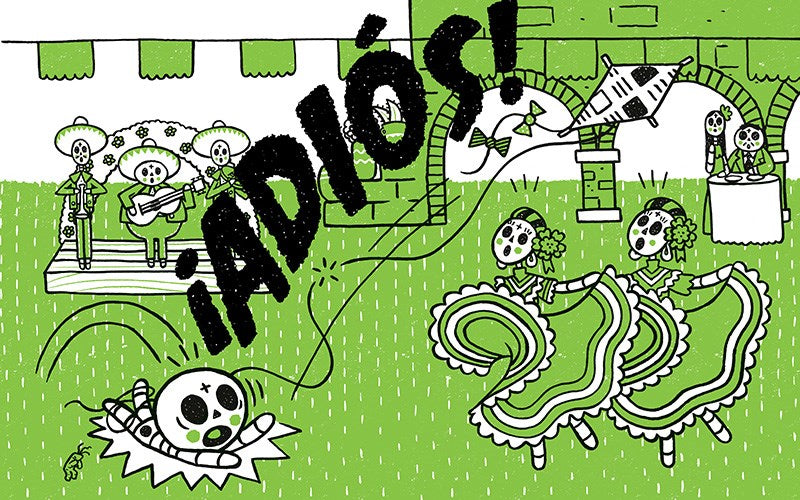 Skeletown: Hola. ¡Adiós! (Bilingual edition)