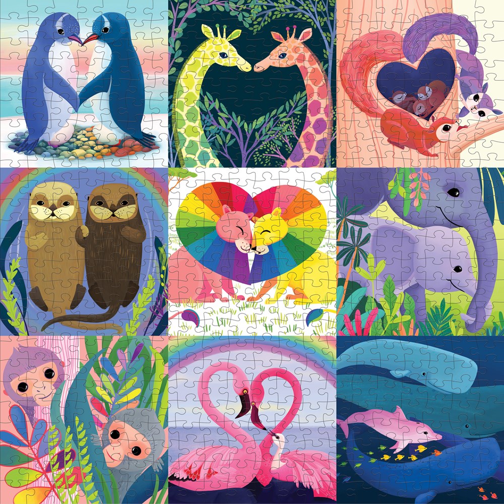 Love in the Wild 500 Piece Family Puzzle