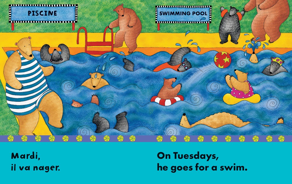 Bear About Town: Ours en ville (Bilingual English/French)