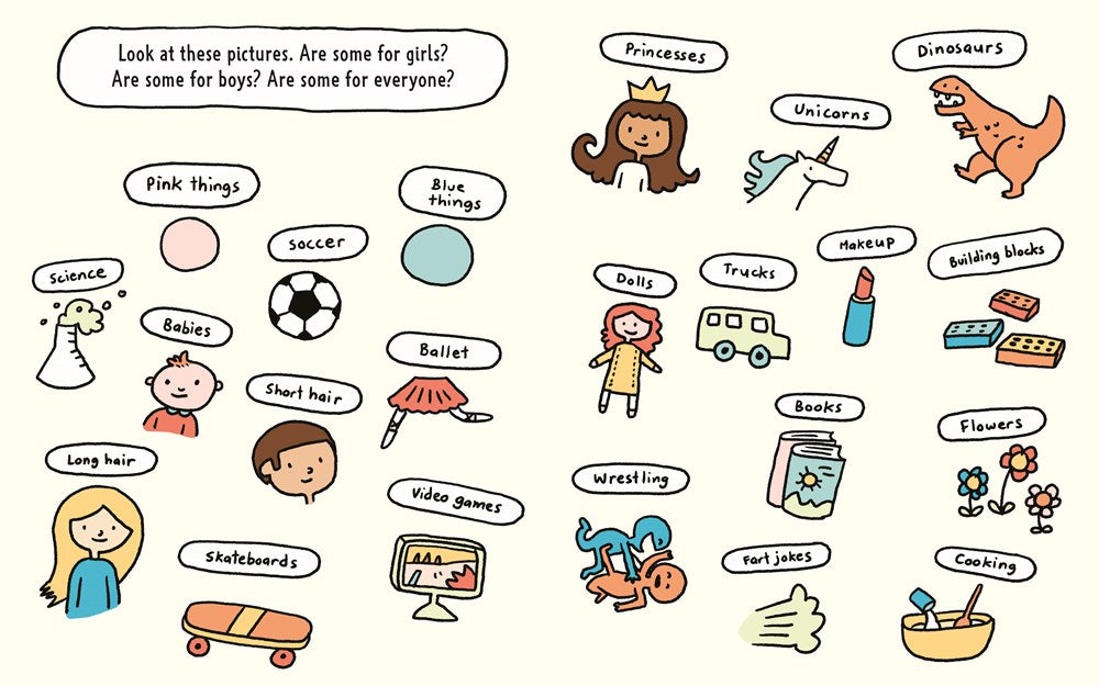 Pink, Blue, and You! : Questions for Kids about Gender Stereotypes