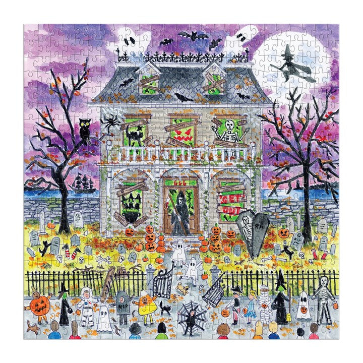 Michael Storrings Haunted House 500 Piece Glow-in-the-Dark Puzzle