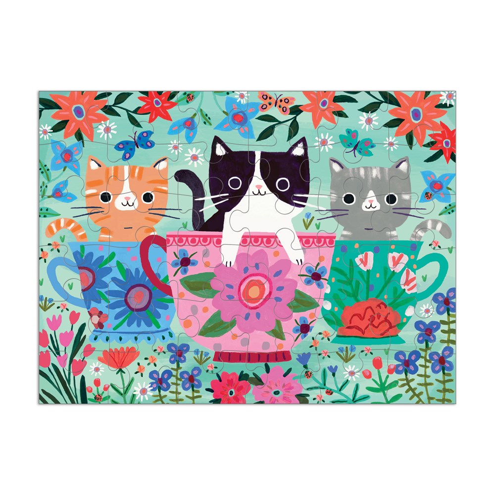Teacup Kittens 36 Piece puzzle to go