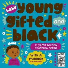 The title words in bold along with a small black child