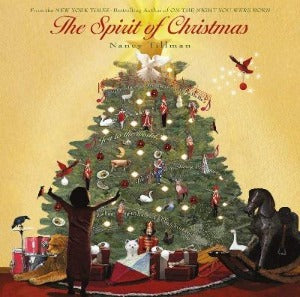 A child facing a Christmas Tree