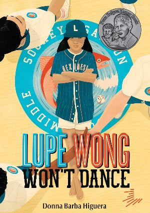 a young girl wearing a baseball hat and shirt is standing with her arms crossed and her ankles crossed. We see students in front of her dancing