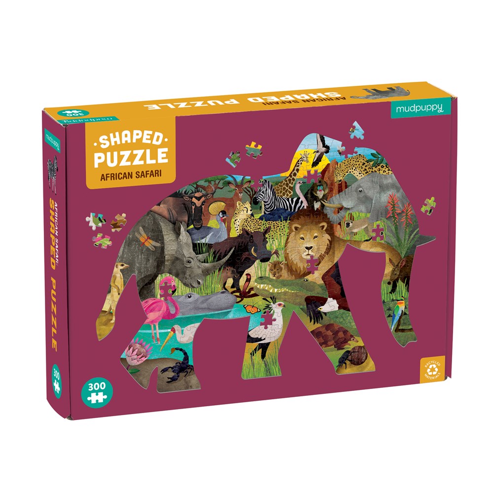 African Safari 300 Piece Shaped Puzzle