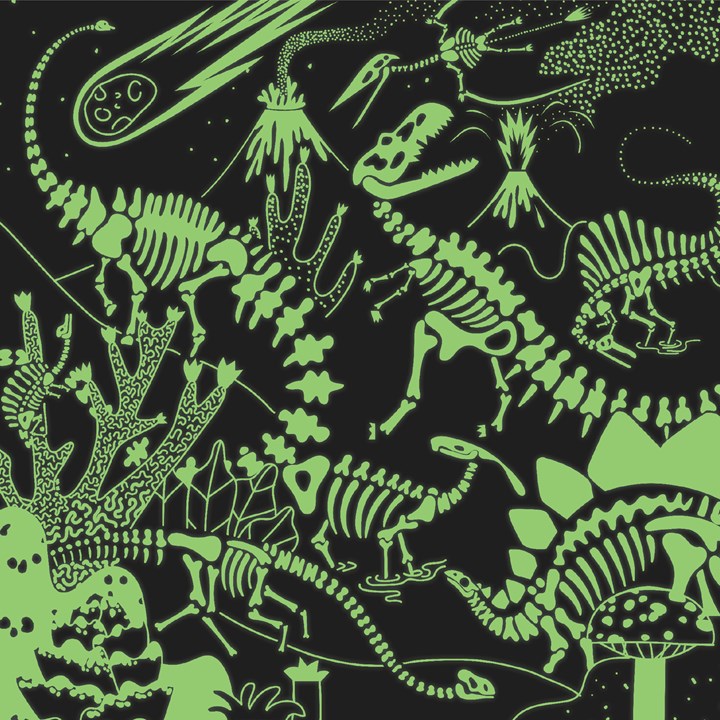 Dinos Illuminated 500 Piece Glow in the Dark 500 Piece Puzzle