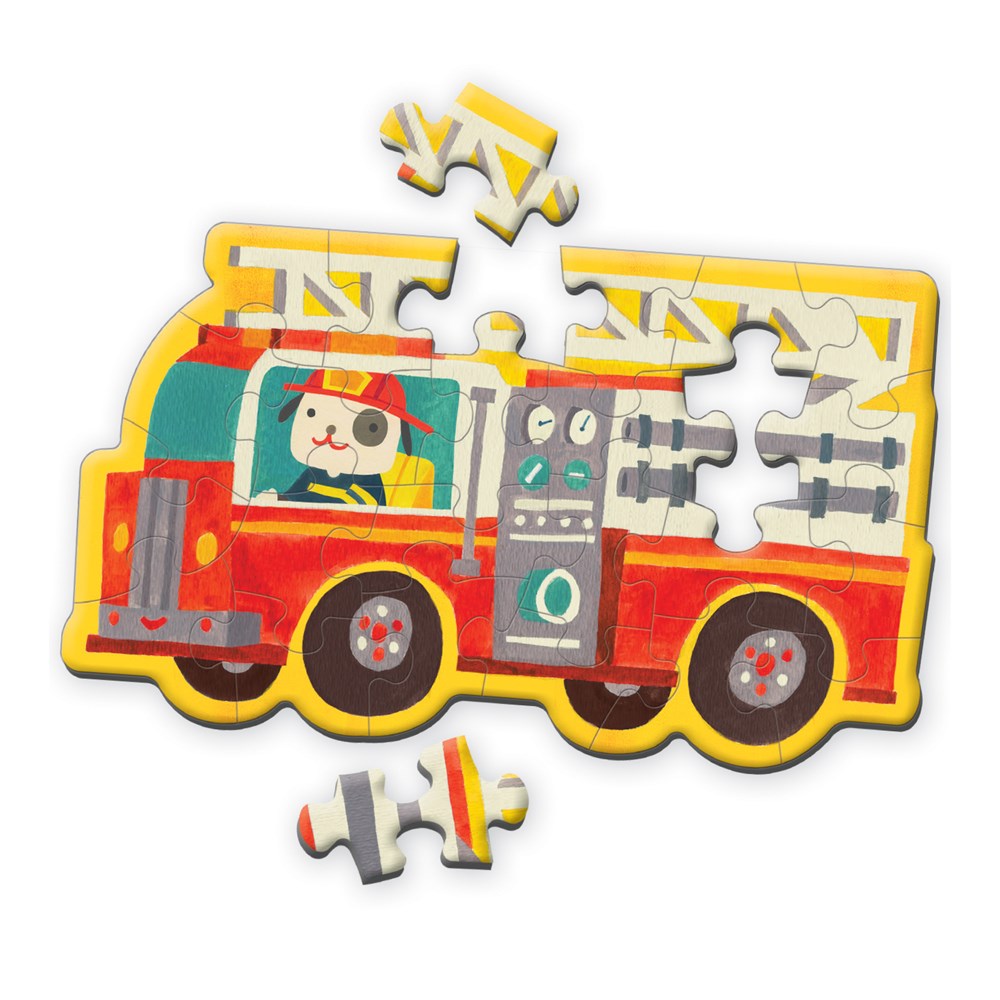 Firetruck Shaped Mini Puzzle