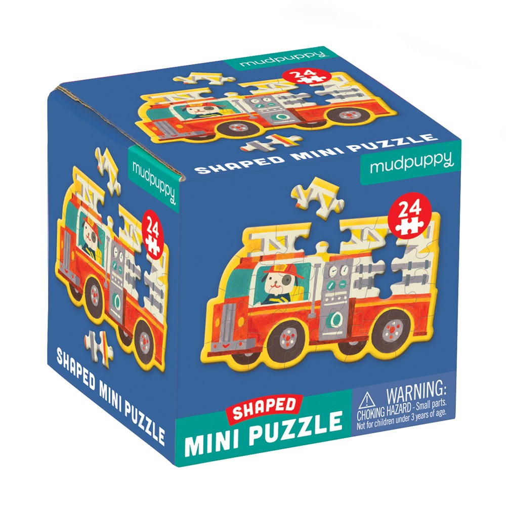 Firetruck Shaped Mini Puzzle