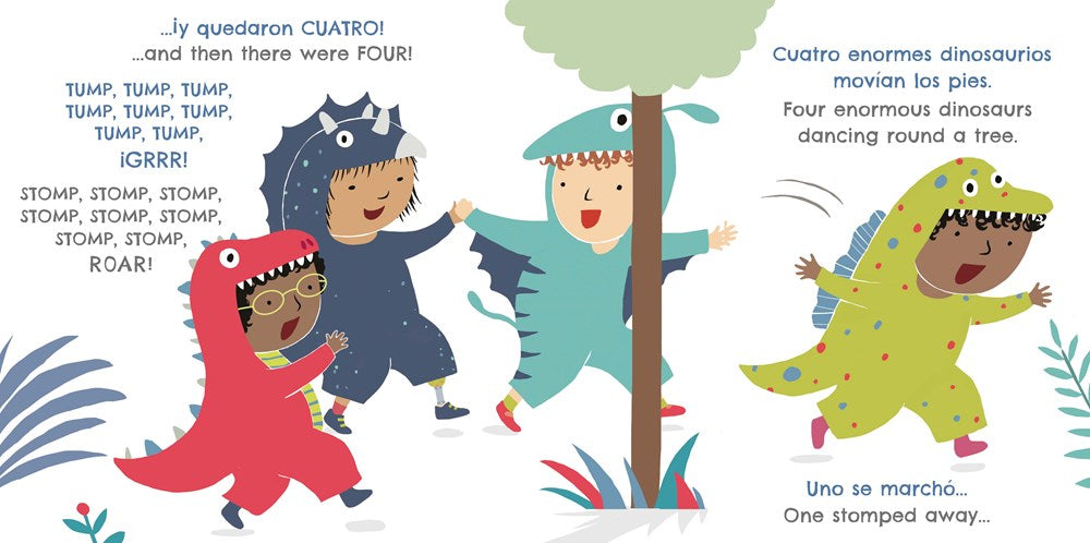 Cinco pequeños dinosaurios/Five Enormous Dinosaurs