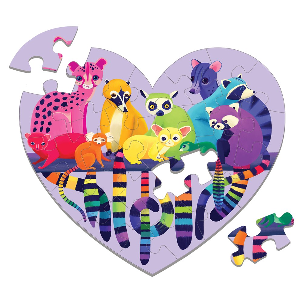 Love in the Wild 24 Piece Shaped Mini Puzzle