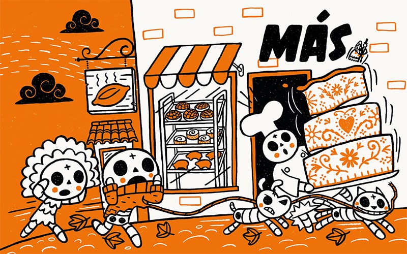 Skeletown: Más. ¡Menos!  (Bilingual edition)