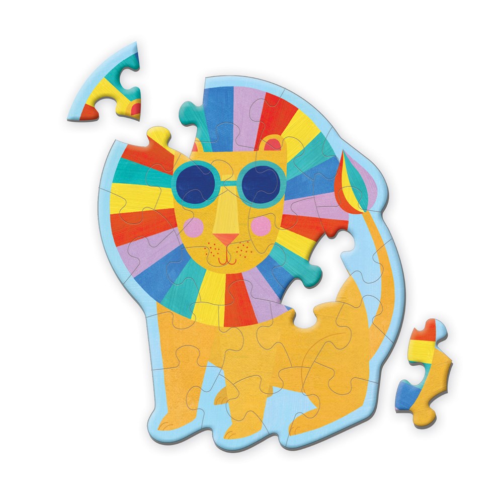 Rainbow Lion Shaped Mini Puzzle