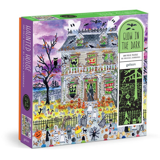 Michael Storrings Haunted House 500 Piece Glow-in-the-Dark Puzzle