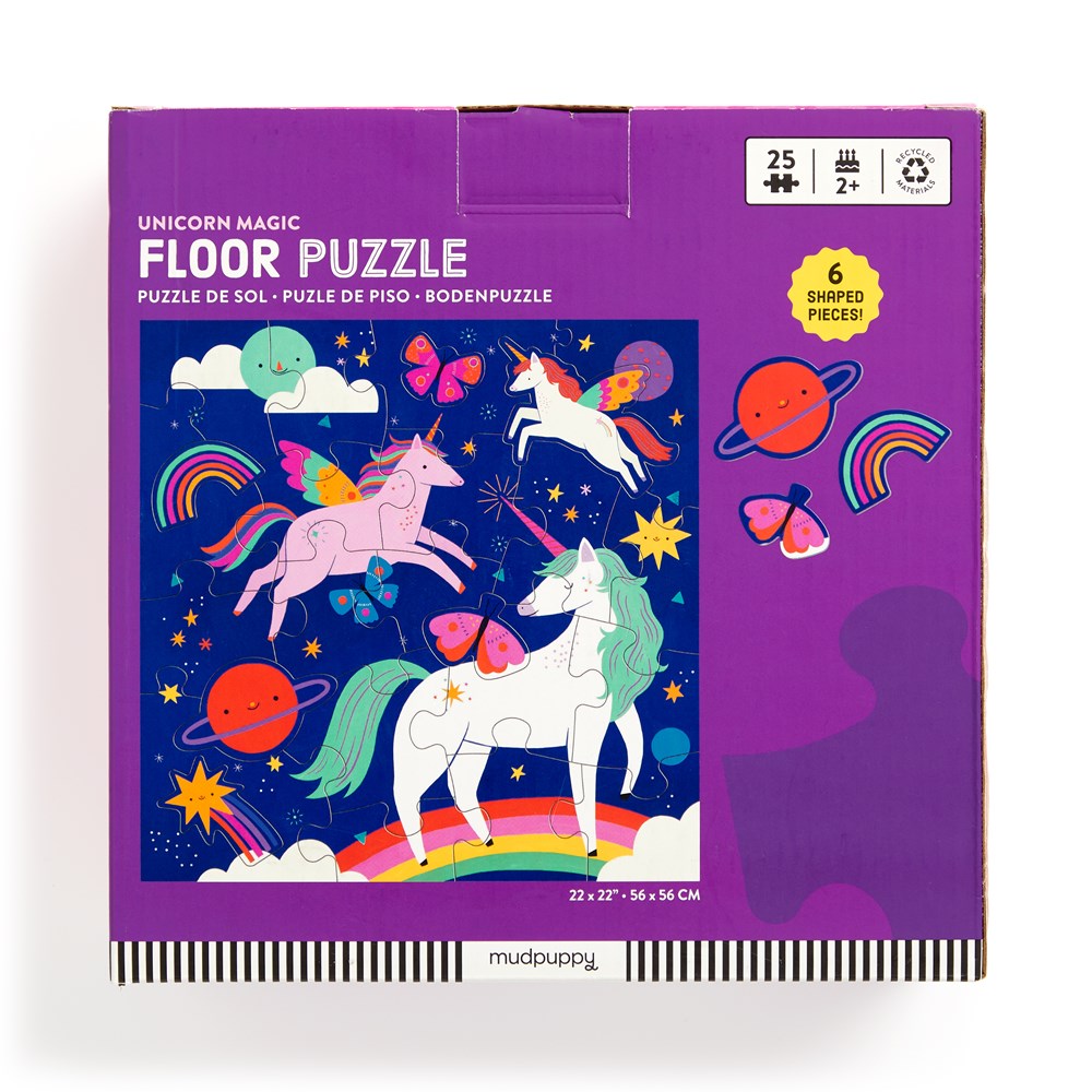 Unicorn Magic 25 Piece Floor Puzzle with Shaped Pieces