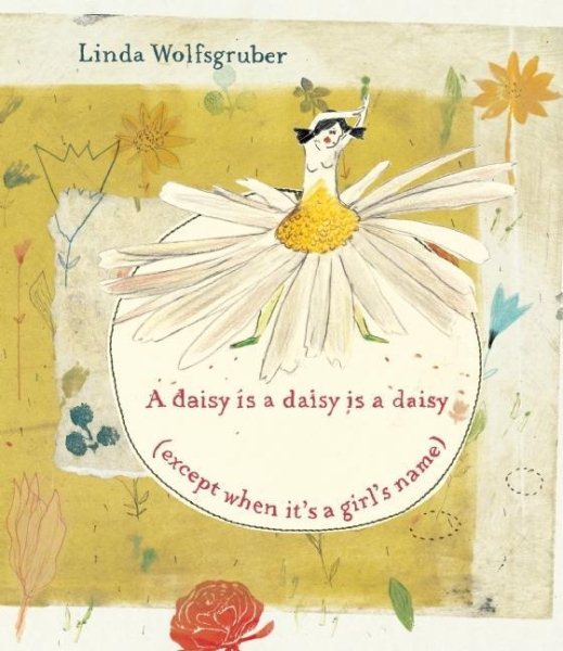 Book cover of a  girl  in a daisy dress against a flower garden