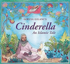 Book cover a Muslim girl sitting under flowers holding a white bird
