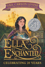 Book cover with dark haired girl holding a magic book with homes and castle in background