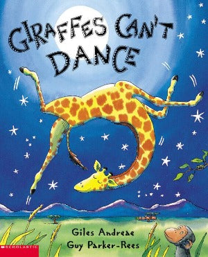 A giraffe dancing upside down