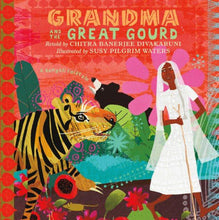 Book cover with Tiger, Bear Indian Grandma wearing white