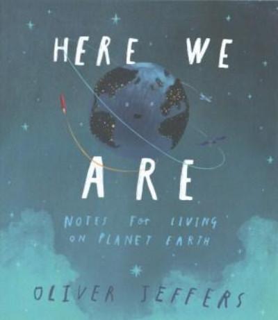 Book cover planet earth against a background of stars