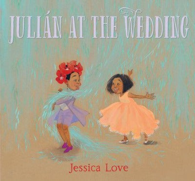 two young friends in their wedding outfits