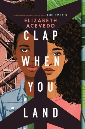 a picture of two faces split down the middle as if to make one face. One with darker skin, a denim jacket and hari up, the other lighter brown skin, a pink top and long curly hair.