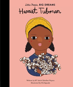  A young Harriet Tubman holding a bouquet of cotton 