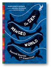The silhouettes of four whales wind up the cover. The title is written in their bodies.